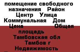 помещение свободного назначения › Район ­ Центр › Улица ­ Коммунальная › Дом ­ 40 › Цена ­ 1 350 000 › Общая площадь ­ 25 - Тамбовская обл., Тамбов г. Недвижимость » Помещения продажа   . Тамбовская обл.,Тамбов г.